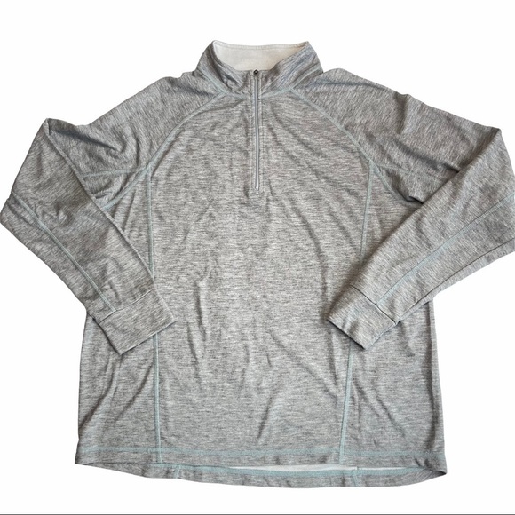 L.L. Bean Men’s Size Large Grey 1/4 Zip Lightweight Pullover Sweater - Picture 1 of 10